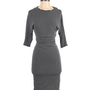 ASOS Blue &White stripe jersey Dress Size 0